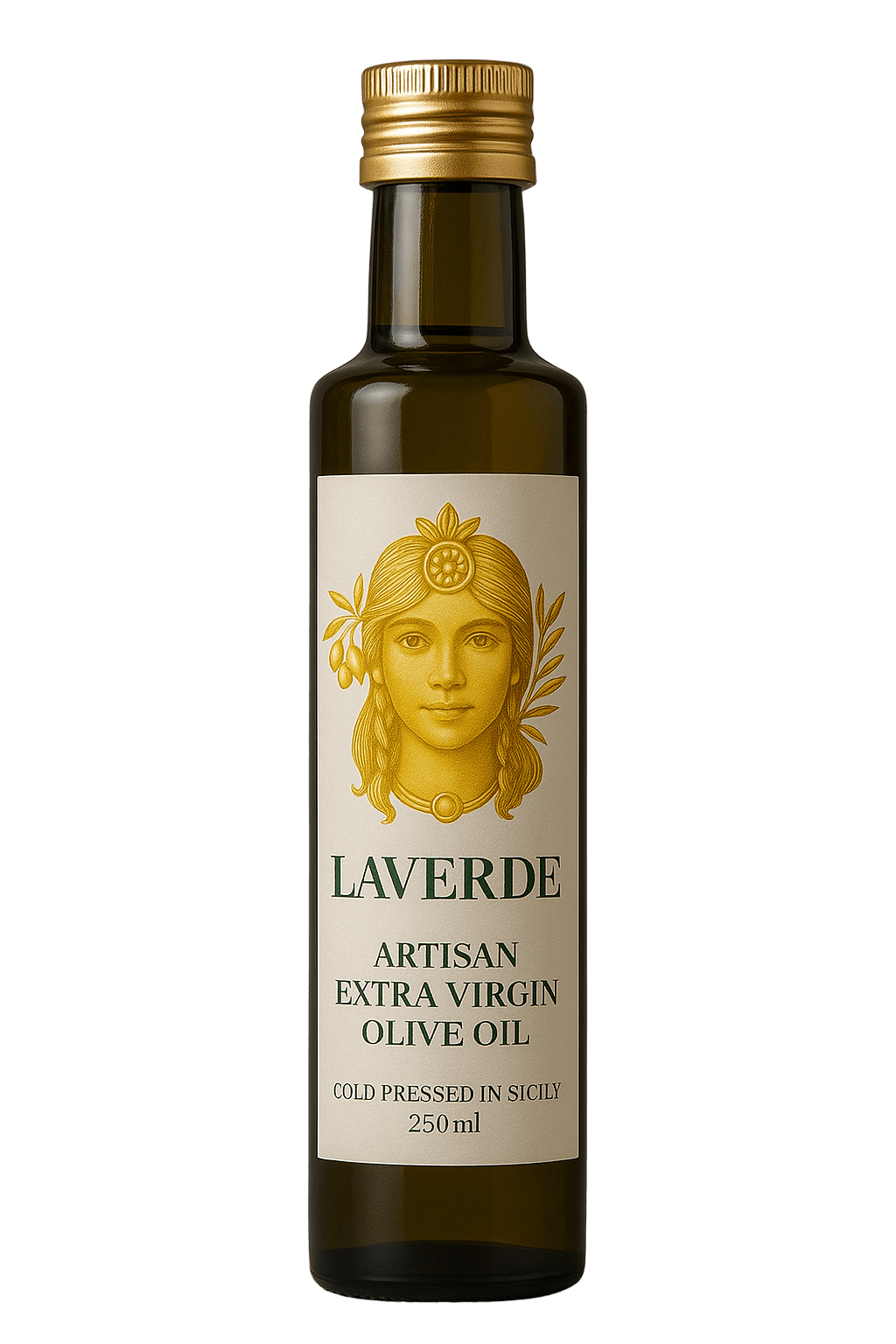 Laverde Artisan Sicilian Extra-Virgin Olive Oil — Cold-Pressed, Small-Batch (250 ml)