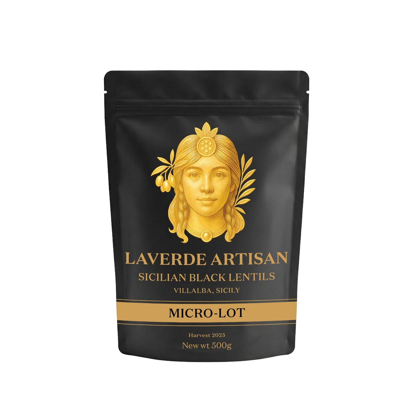 Black Lentils from Villalba, Sicily – 500g