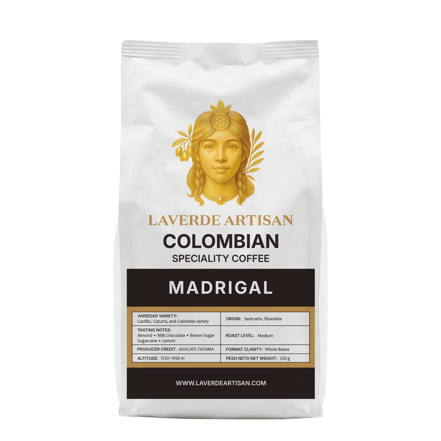Madrigal – Colombian Specialty Coffee (Whole Beans) 250g | LAVERDE ARTISAN