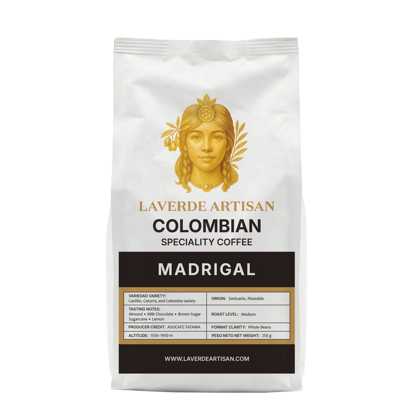 Madrigal – Colombian Specialty Coffee (Whole Beans) 250g | LAVERDE ARTISAN
