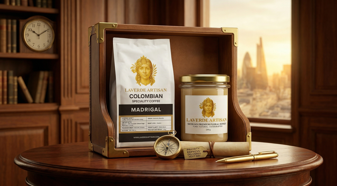 Premium artisan specialty coffee gift box ready for delivery — UK 2026 guide to the best coffee gifts for people who take their coffee seriously