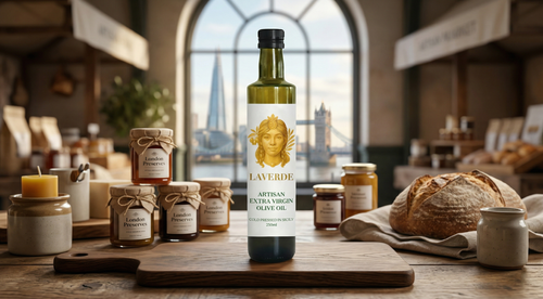 LAVERDE ARTISAN Sicilian gift set — olive oil and honey from a single family estate