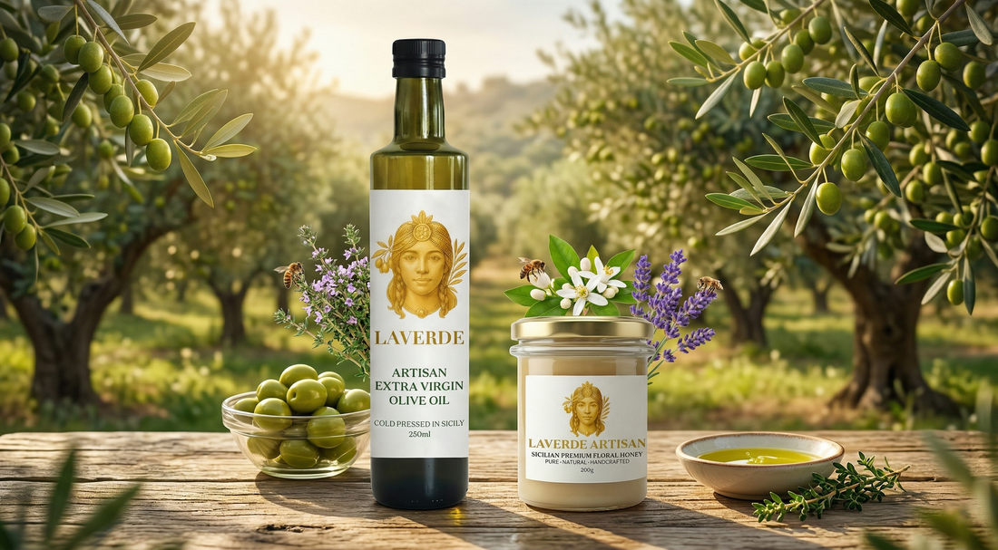 Premium extra virgin olive oil bottle alongside fresh Mediterranean vegetables — UK 2026 health-focused guide to why EVOO is non-negotiable in a wellness kitchen
