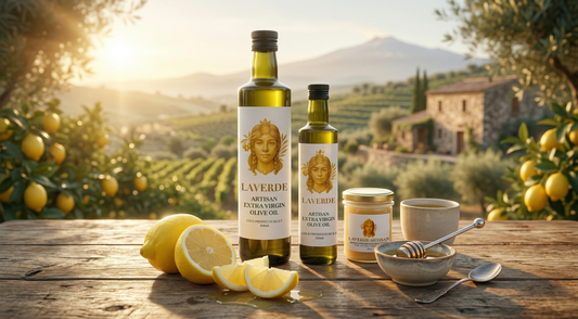 Sicilian raw honey stirred into a glass of warm lemon water — UK guide to the Sicilian wellness ritual every morning should include for energy and immunity