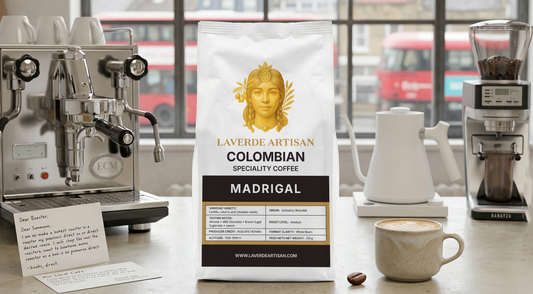 Specialty coffee being served at a London café compared with direct-to-consumer coffee packaging — UK 2026 cost comparison for serious coffee drinkers