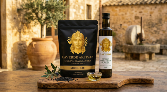 Premium Sicilian Villalba black lentils packaging ready for online delivery — UK 2026 best place to buy single-estate Sicilian black lentils online
