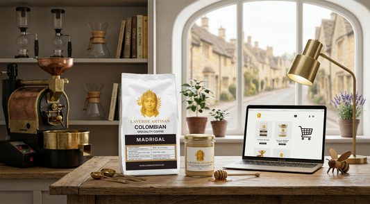 Premium specialty coffee bags from artisan roasters with brewing equipment — UK 2026 buyer's guide to the best places to buy artisan coffee online