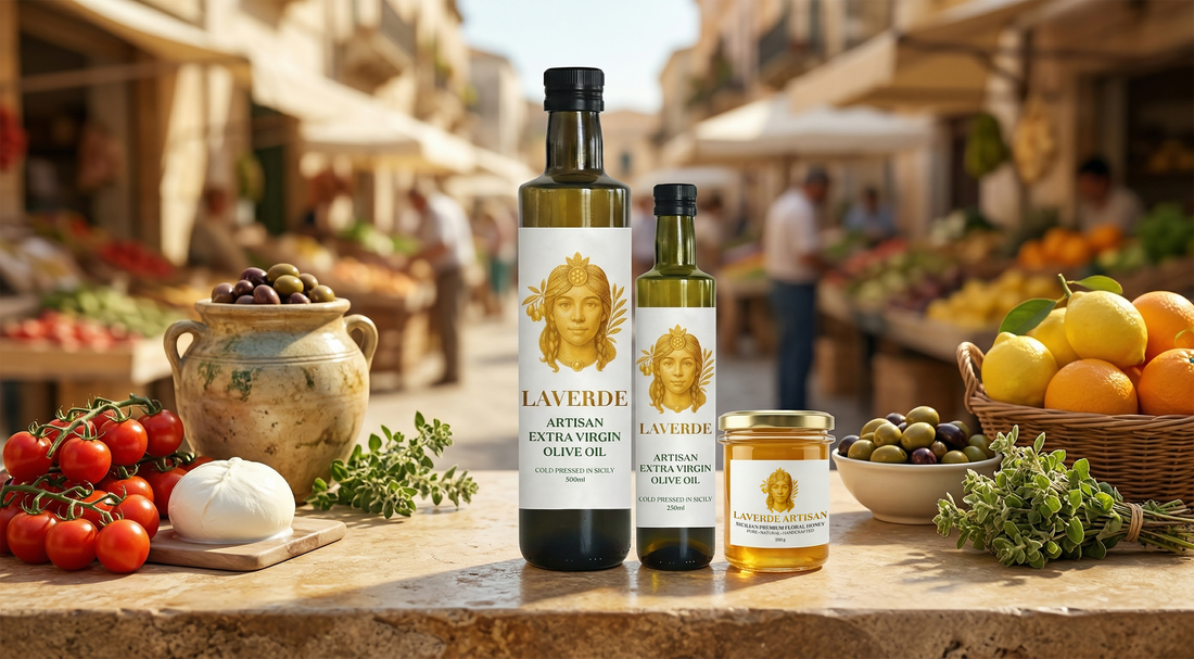 Sicilian, Greek and Italian mainland food ingredients arranged for comparison — UK 2026 buyer's guide to which Mediterranean cuisine has the best ingredients