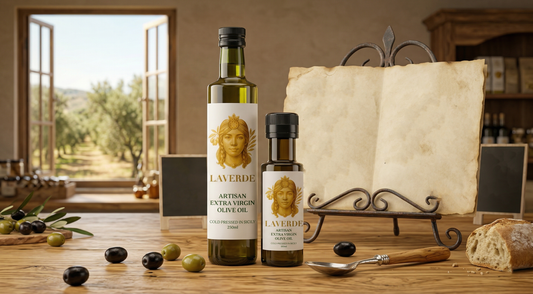 DOP-certified Italian olive oil bottle with EU certification labels close-up — UK 2026 buyer's guide to what DOP certification actually means