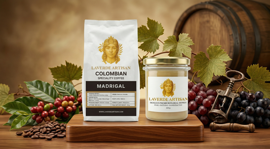Premium specialty coffee gift set alongside a bottle of red wine — UK 2026 comparison of which gourmet present makes the better gift