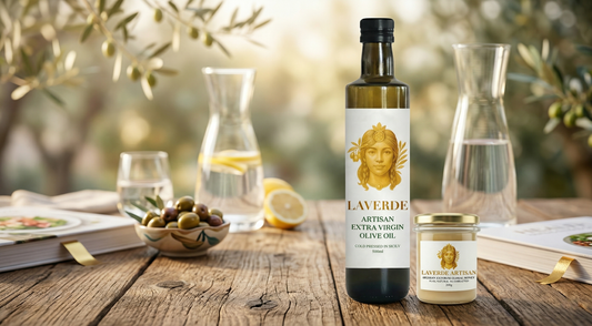 Premium extra virgin olive oil bottles labeled EVOO, cold-pressed and DOP arranged for comparison — UK 2026 health-focused buyer's guide