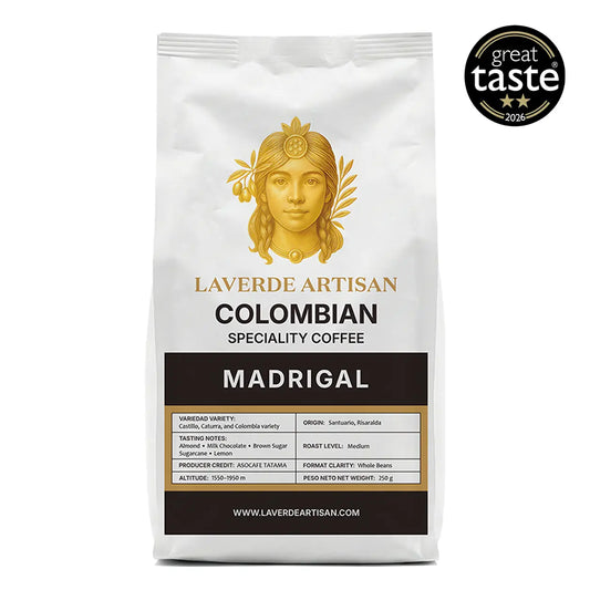 Colombian Specialty Coffee 250g – Madrigal Single Origin Whole Beans | Laverde Artisan