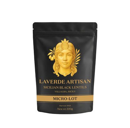 Black Lentils from Villalba, Sicily – 500g
