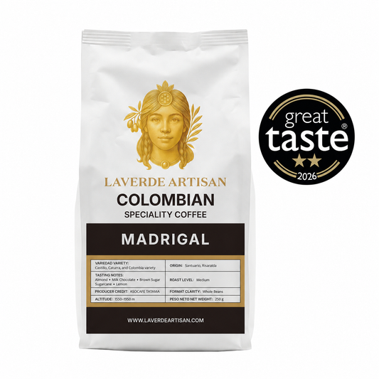 Colombian Specialty Coffee 250g – Madrigal Single Origin Whole Beans | Laverde Artisan