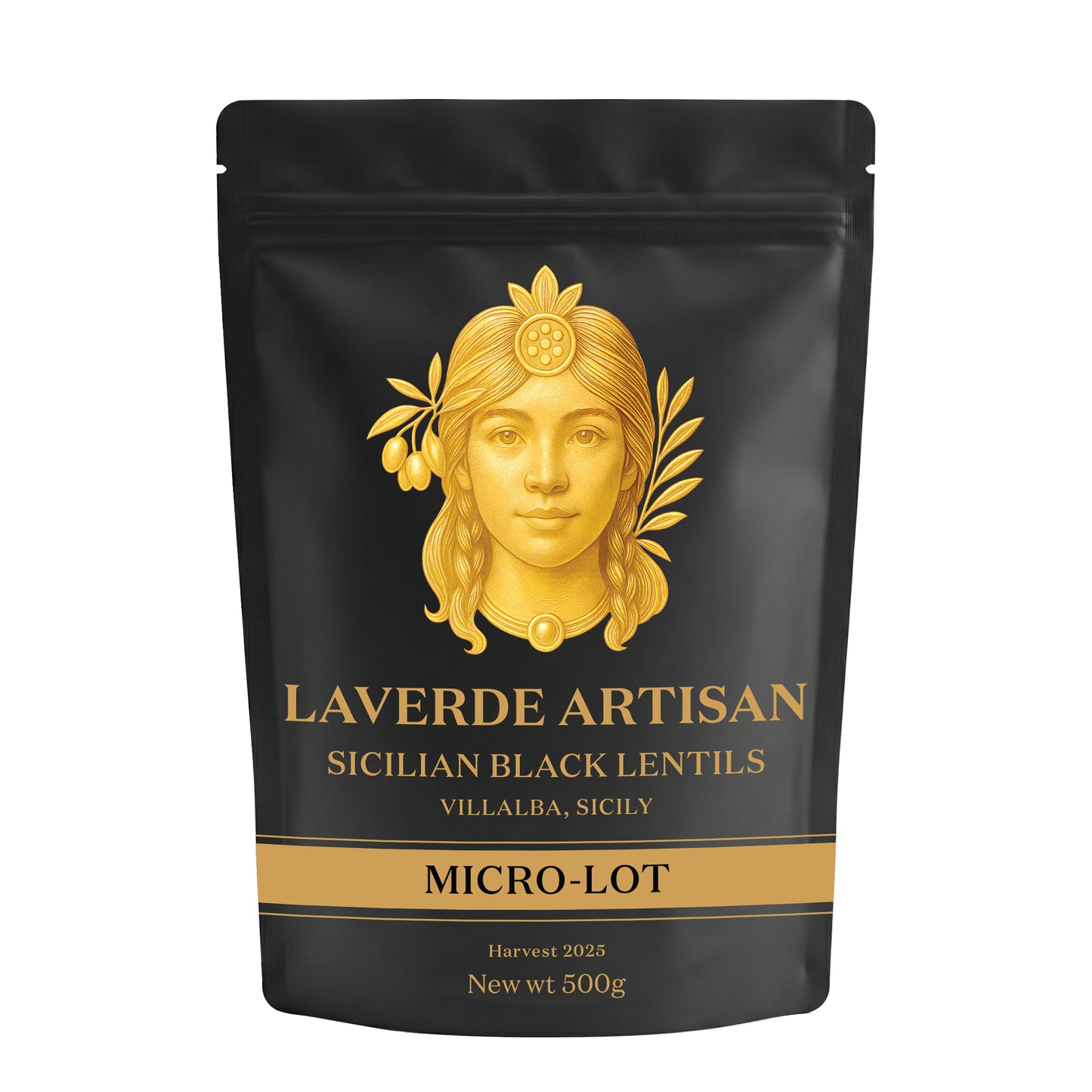 Black Lentils from Villalba, Sicily – 500g