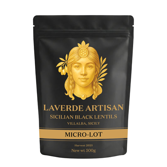 Black Lentils from Villalba, Sicily – 500g