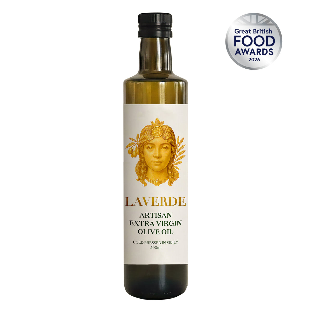 Extra Virgin Olive Oil 500ml – Sicilian Cold-Pressed Artisan EVOO | Laverde Artisan